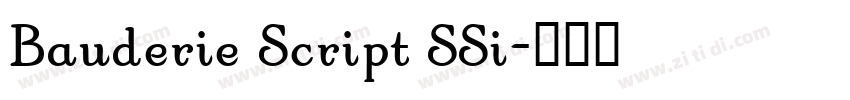 Bauderie Script SSi字体转换